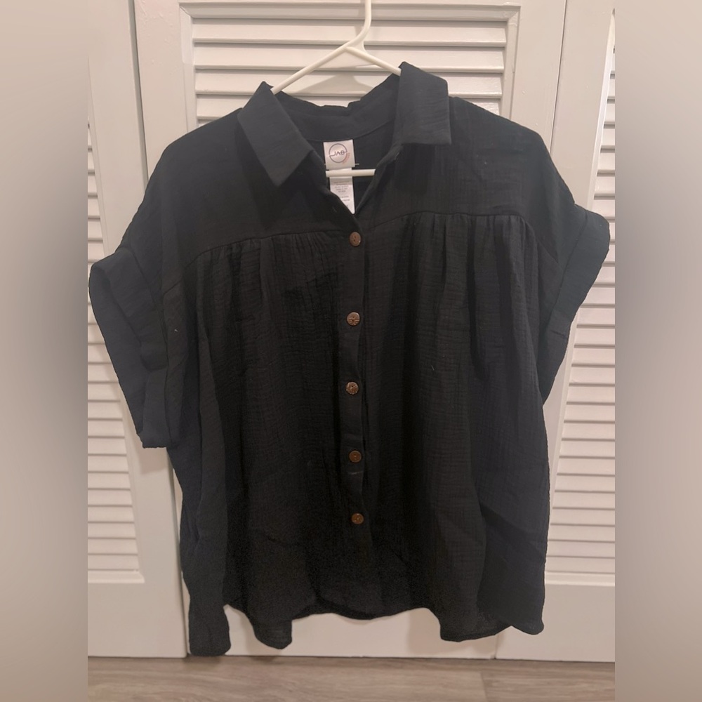 Black button up